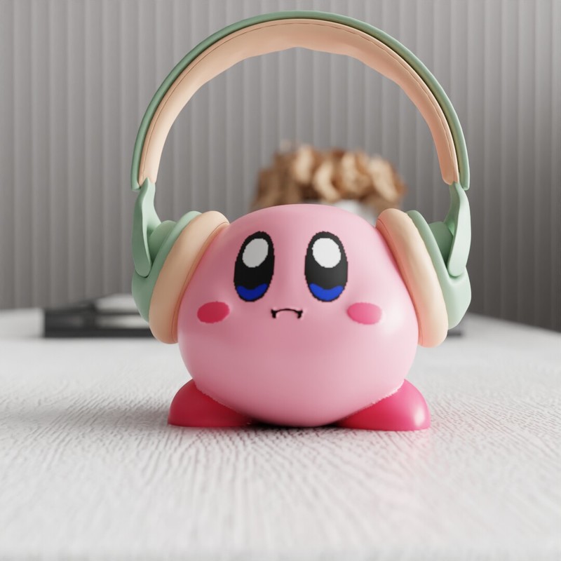 Desk Setup Home - Support pour casque MSKA Kirby, figurine
