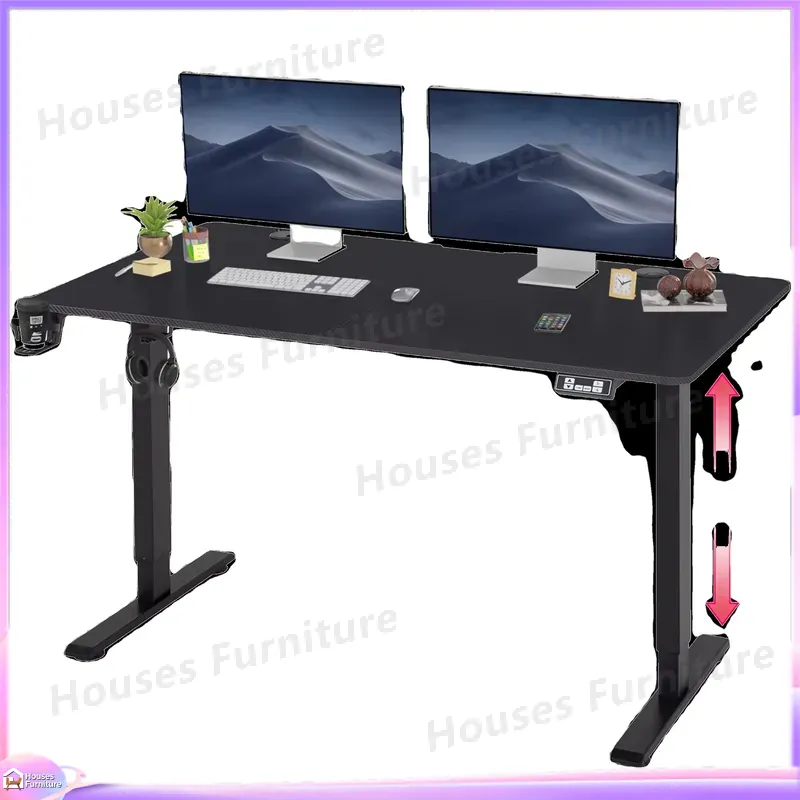 L Shaped Desk Setup - Grand bureau de jeu pour ordinateur
