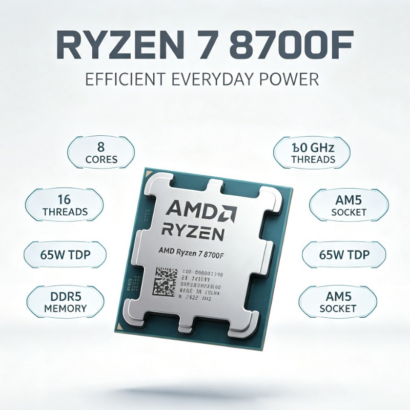 Amd Cpu Ryzen 7 - Processeur Ryzen 7 8700F, processus de