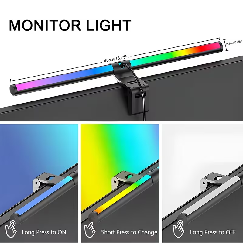 Barre lumineuse RGB pour monit - Desk Setup Home avis et prix