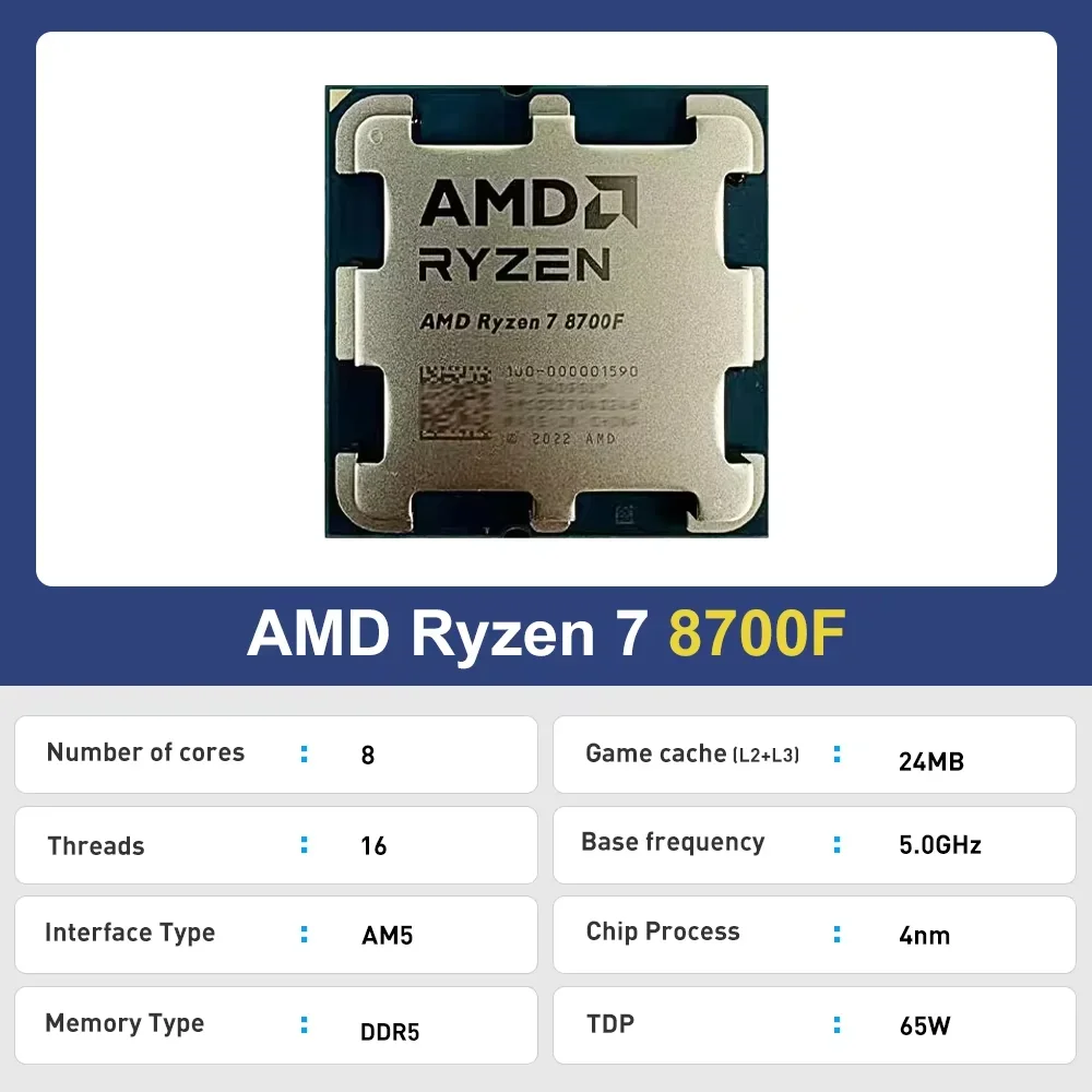 Processeur AMD R7 8700F Ryzen  - Amd Cpu Ryzen 7 avis et prix
