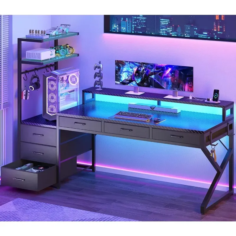 Bureau de jeu de 55 pouces ave - Desk Setup Corner avis et prix