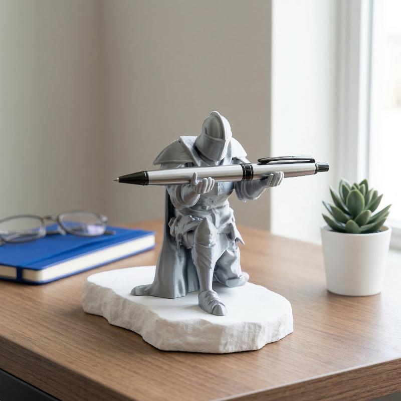Porte-stylo en résine, armure  - Desk Setup Home avis et prix