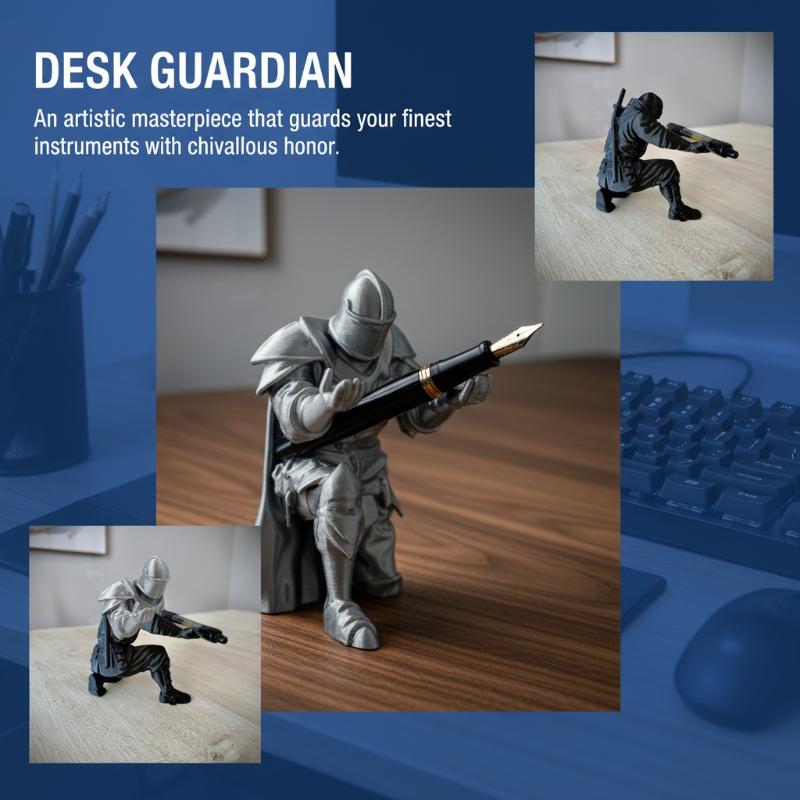 Porte-stylo en résine, armure  - Desk Setup Home avis et prix