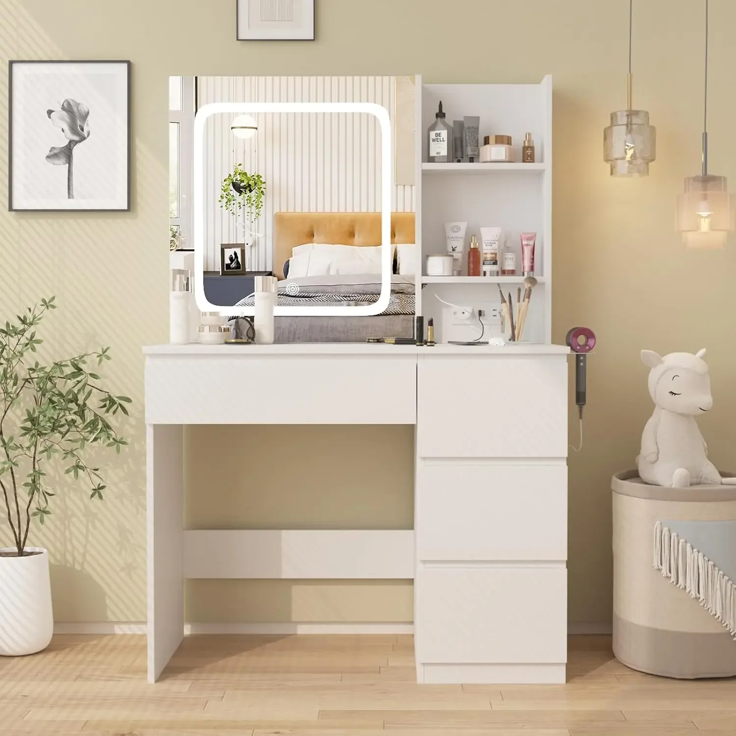 Coiffeuse avec station de char - Desk Setup Charging Station avis et prix
