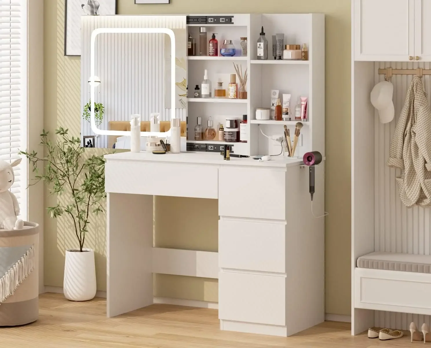 Coiffeuse avec station de char - Desk Setup Charging Station avis et prix