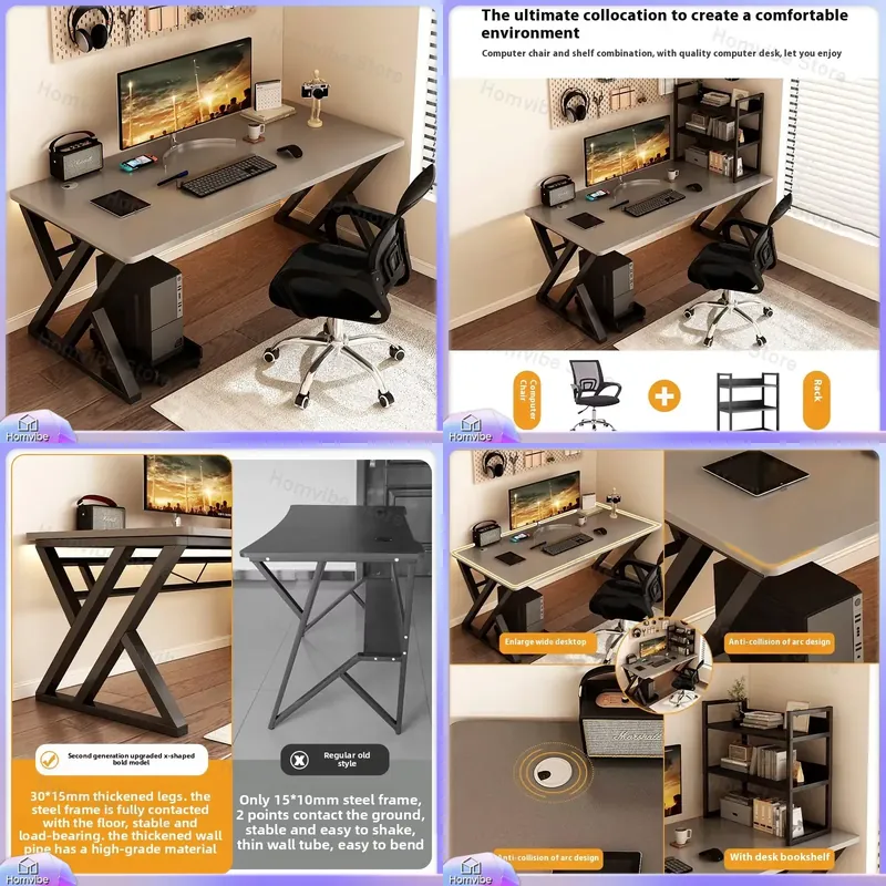 Bureau d'ordinateur moderne en - L Shaped Desk Setup avis et prix