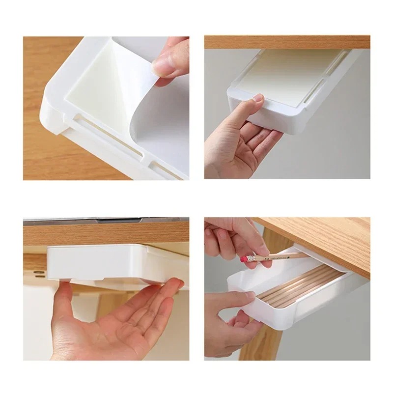Boîte de rangement auto-adhési - Desk Setup Home avis et prix