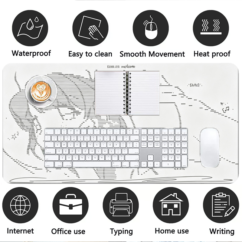 Tapis de souris en cuir, 1 piè - Desk Setup Ergonomic avis et prix